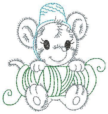 Fluffy Sewing Helper Mice ATWS-10257