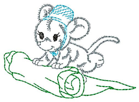 Fluffy Sewing Helper Mice ATWS-10257
