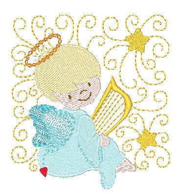 Curly Angel Blocks ATWS-10132