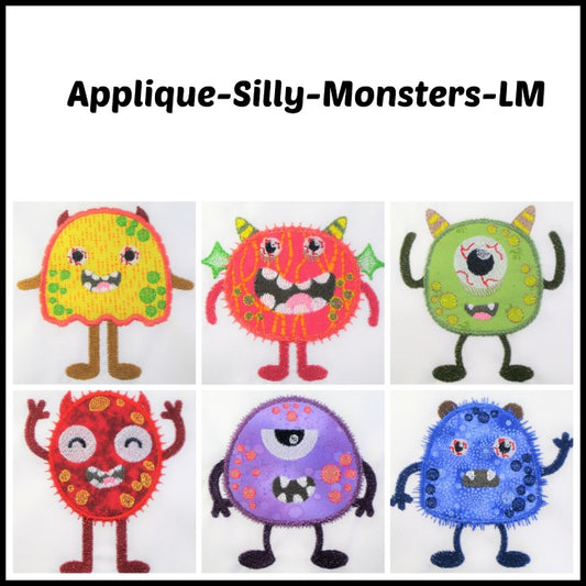 Applique Silly Monsters ATWS-10006 BD03