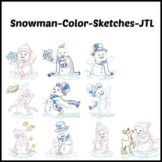 Snowman Color Sketches ATWS-10003