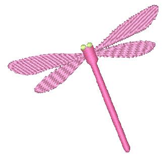 Dragonflies and flowers 10768 Machine Embroidery Designs