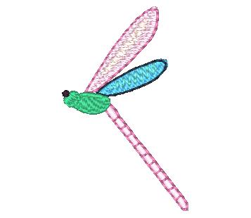 Dragonflies and flowers 10768 Machine Embroidery Designs
