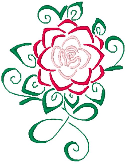 Art Deco Camelias ATWS-10374
