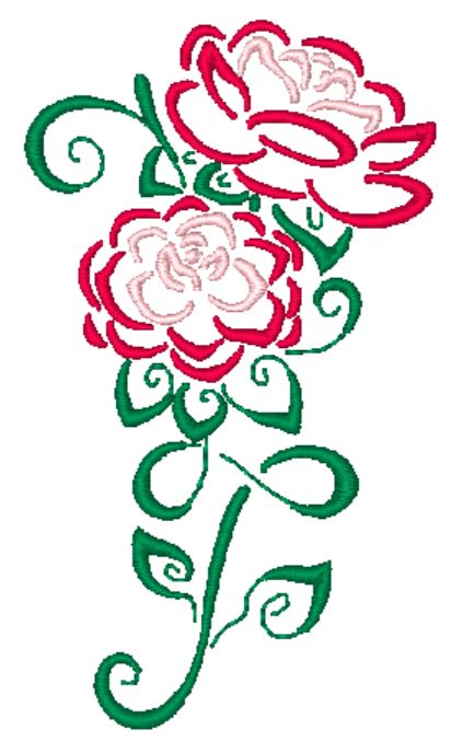 Art Deco Camelias ATWS-10374