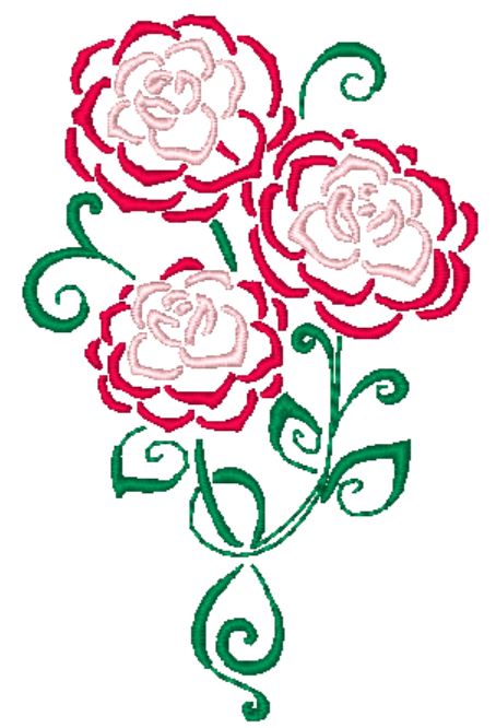 Art Deco Camelias ATWS-10374