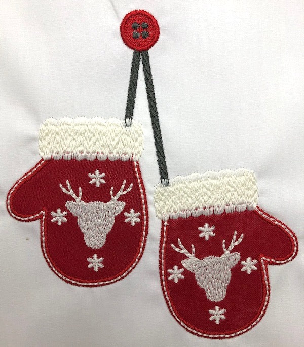 Applique Christmas Mittens ATWS-10162 BD05