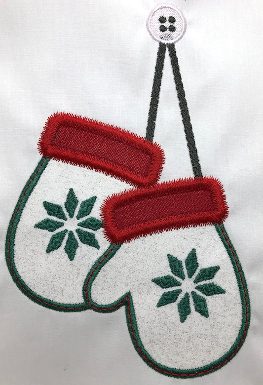 Applique Christmas Mittens ATWS-10162 BD05