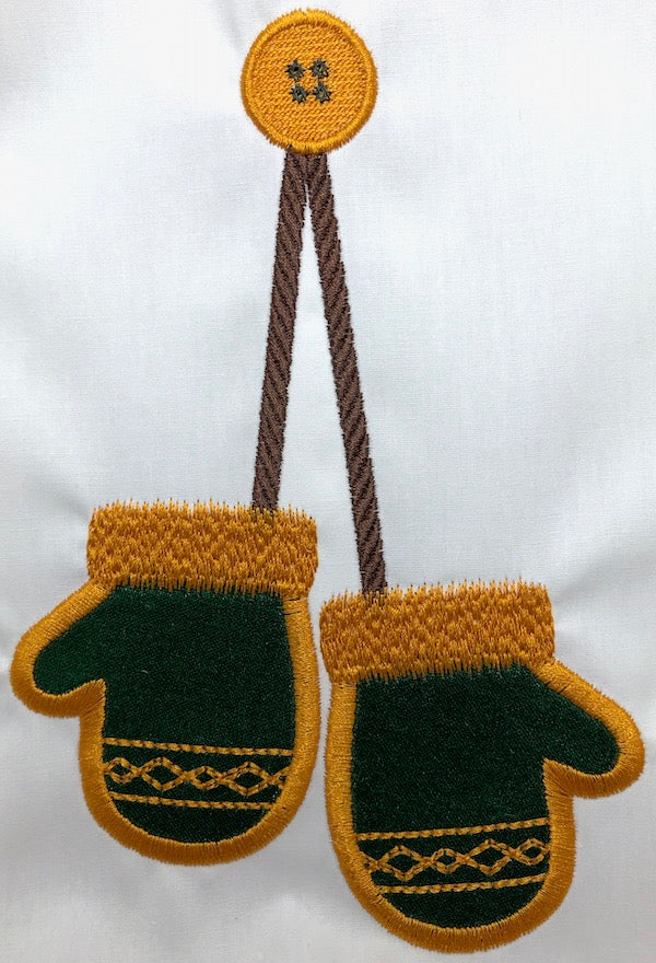 Applique Christmas Mittens ATWS-10162 BD05