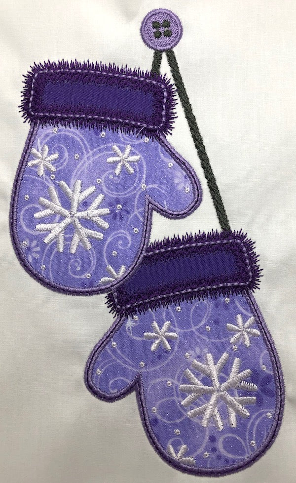 Applique Christmas Mittens ATWS-10162 BD05