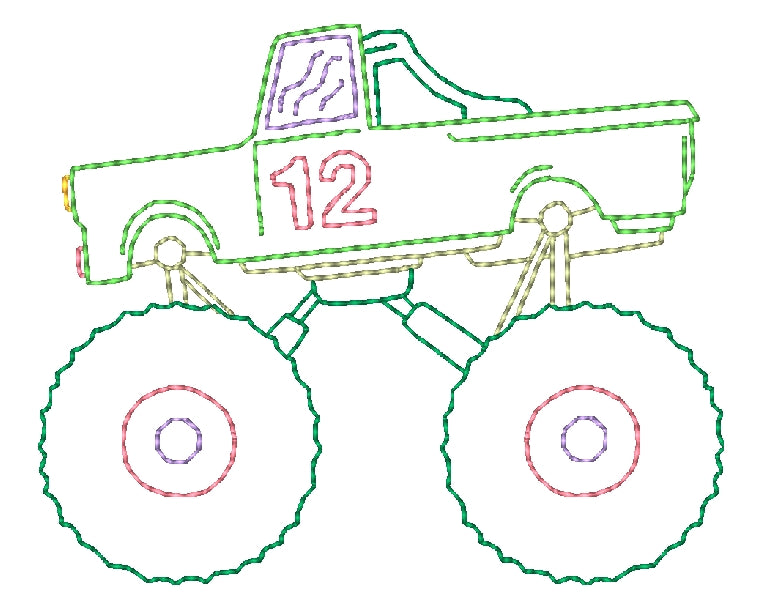 Multiline All Terrain Vehicles 11361 Machine Embroidery Designs
