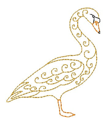 Delicate Swans 11187 Machine Embroidery Designs