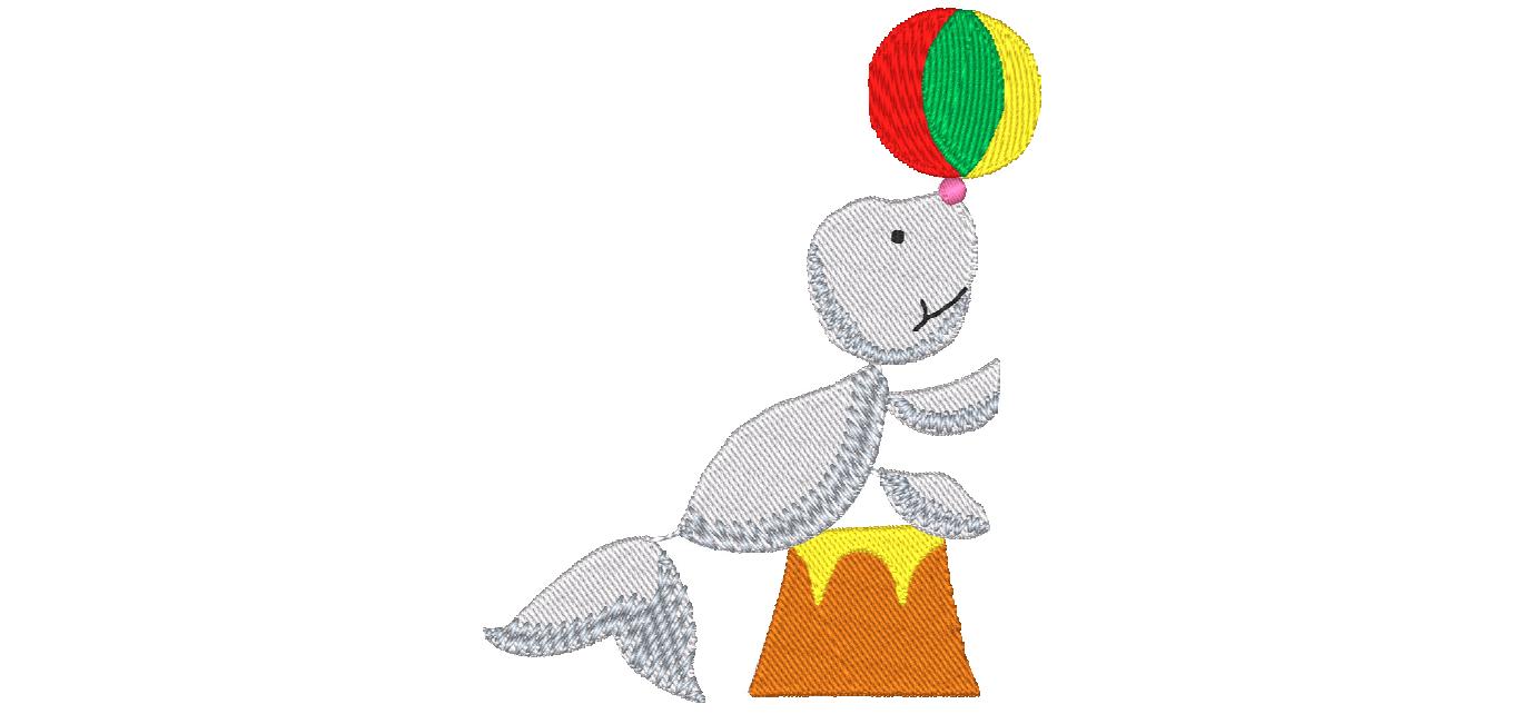 Circus Sticky Animals 10619 Machine Embroidery Designs