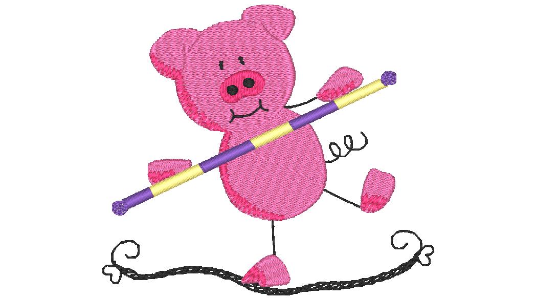 Circus Sticky Animals 10619 Machine Embroidery Designs