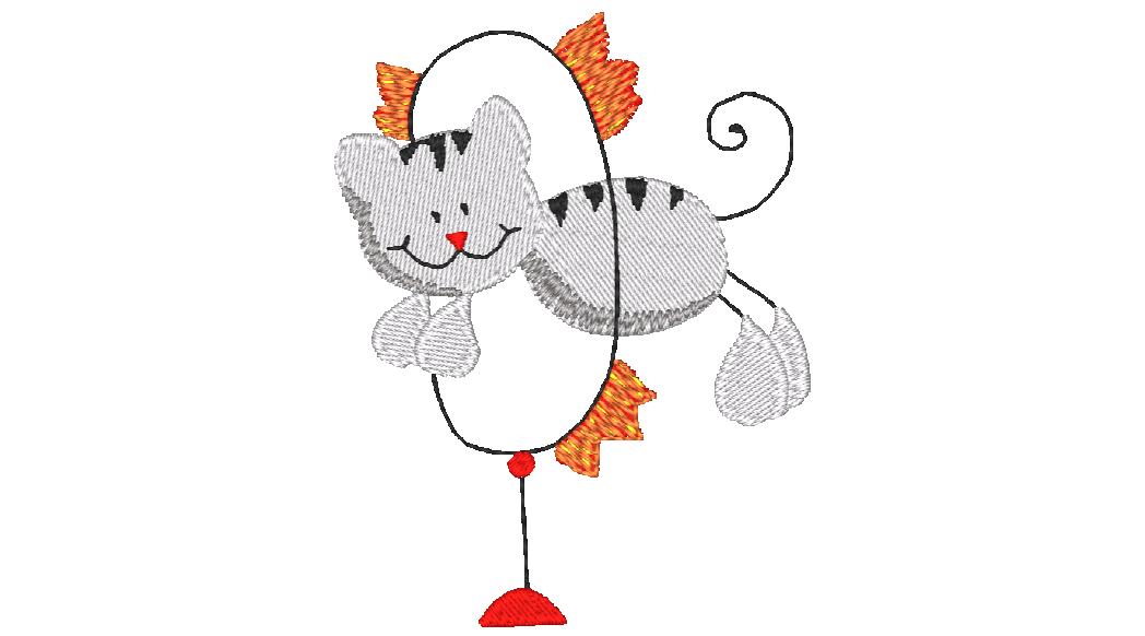Circus Sticky Animals 10619 Machine Embroidery Designs