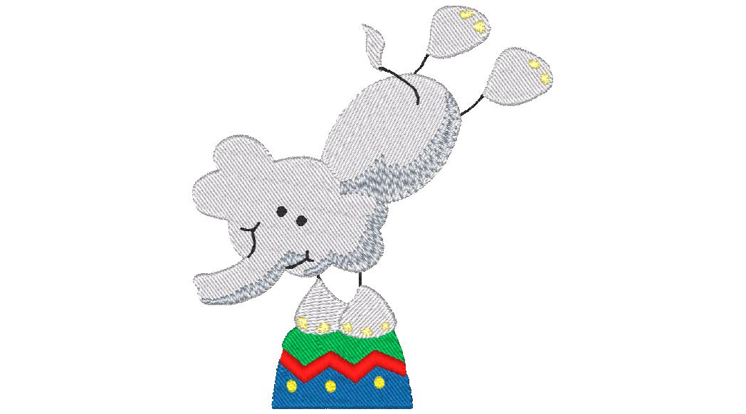 Circus Sticky Animals 10619 Machine Embroidery Designs