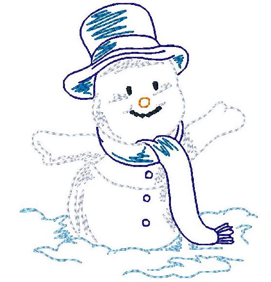 Snowman Color Sketches ATWS-10003