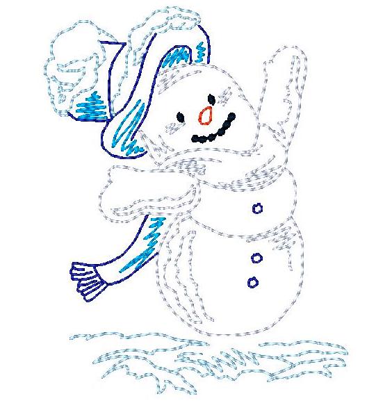 Snowman Color Sketches ATWS-10003