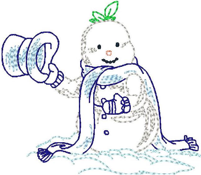 Snowman Color Sketches ATWS-10003