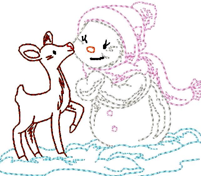 Snowman Color Sketches ATWS-10003
