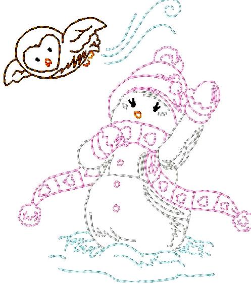 Snowman Color Sketches ATWS-10003