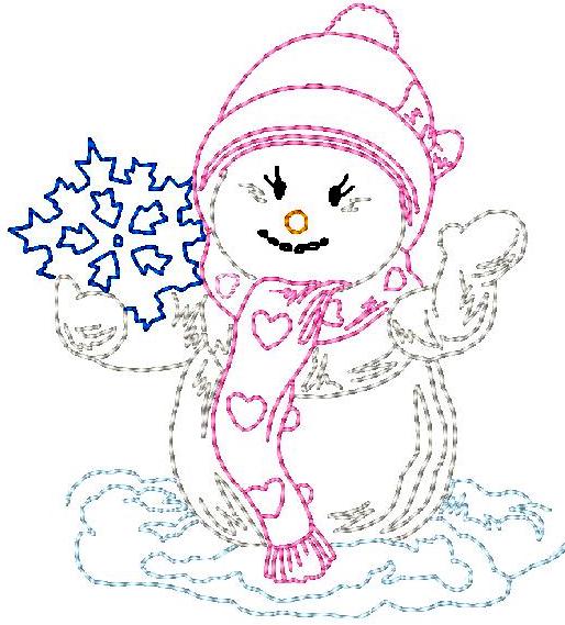 Snowman Color Sketches ATWS-10003
