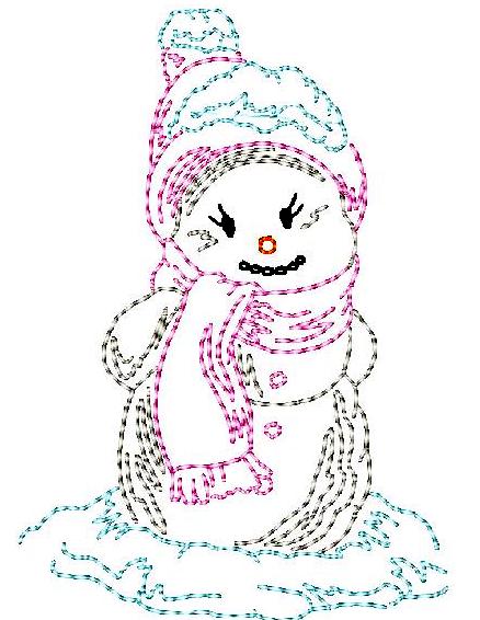 Snowman Color Sketches ATWS-10003