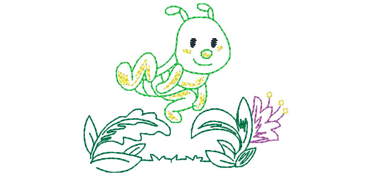 Bug-Color-Sketches 10617 Machine Embroidery Designs