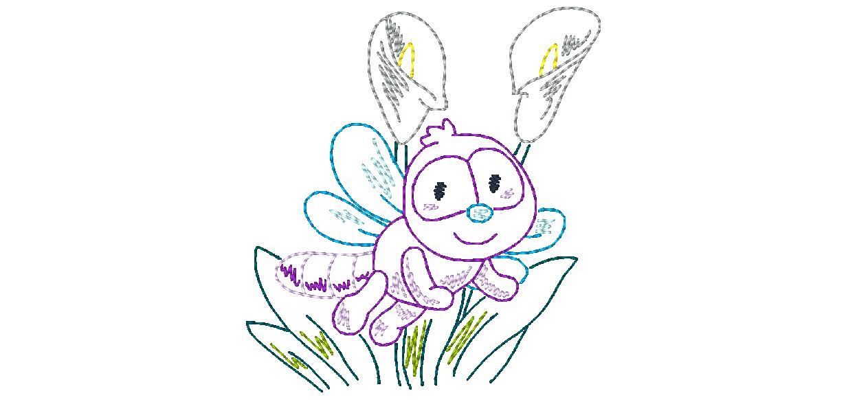 Bug-Color-Sketches 10617 Machine Embroidery Designs