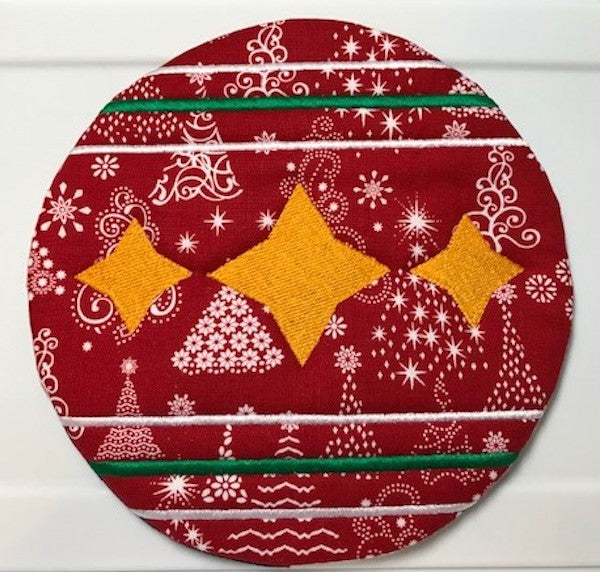 Christmas Baubles ITH Hotpads ATWS-10125