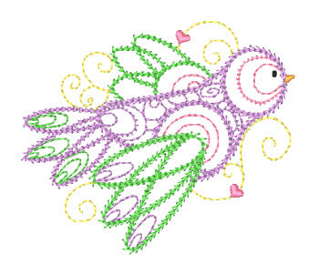 Ornamental Birds 11273 Machine Embroidery Designs