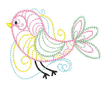 Ornamental Birds 11273 Machine Embroidery Designs