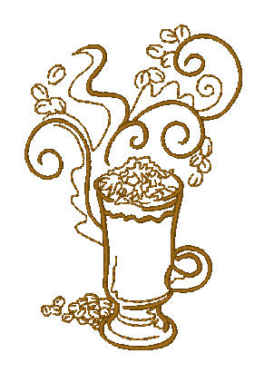 Decorative Coffee 11431 Machine Embroidery Designs