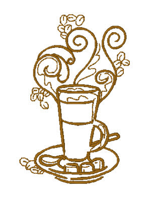 Decorative Coffee 11431 Machine Embroidery Designs