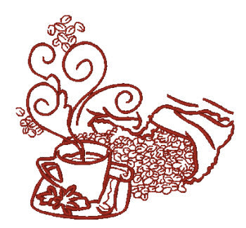 Decorative Coffee 11431 Machine Embroidery Designs