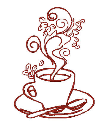 Decorative Coffee 11431 Machine Embroidery Designs