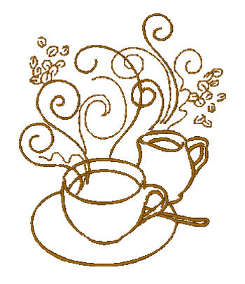 Decorative Coffee 11431 Machine Embroidery Designs