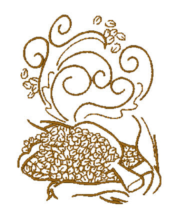 Decorative Coffee 11431 Machine Embroidery Designs