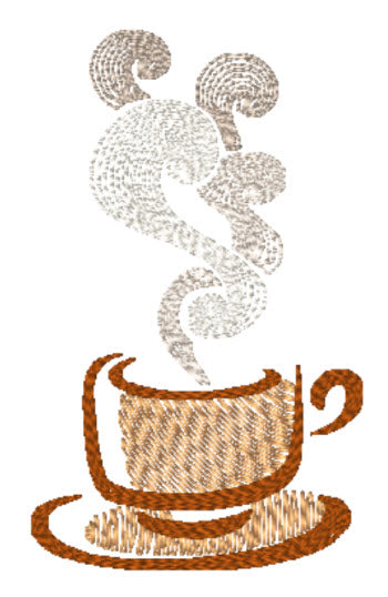 Coffee Lover Embroidery Design