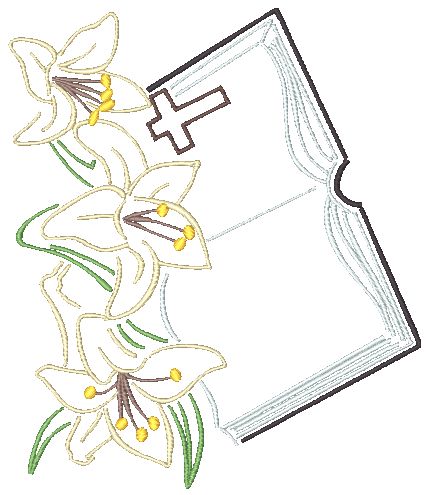 Easter Lilies 5x7 11476 Machine Embroidery Designs