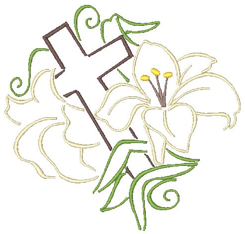 Easter Lilies 5x7 11476 Machine Embroidery Designs