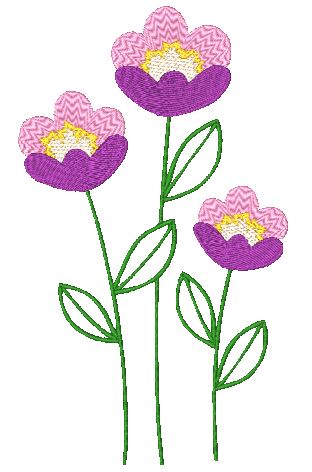 Bright-Blooms 10628 Machine Embroidery Designs