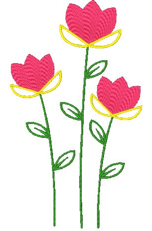 Bright-Blooms 10628 Machine Embroidery Designs