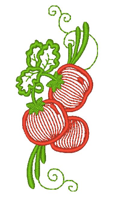Tomatoes {4x4} 11391 Machine Embroidery Designs