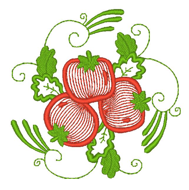 Tomatoes {4x4} 11391 Machine Embroidery Designs