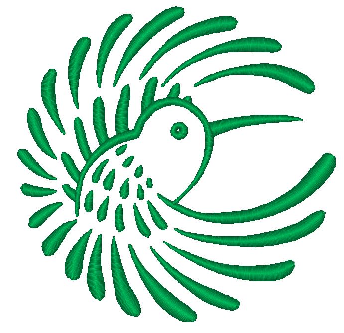 Fantasy Bird Circles-4x4-NLS 11808 Machine Embroidery Designs