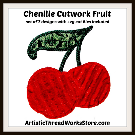 Chenille Cutwork Fruit ATWS-10023