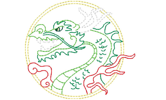 Color Outline Dragons ATWS-10362