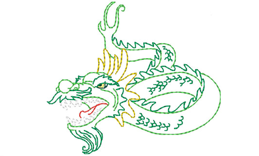 Color Outline Dragons ATWS-10362
