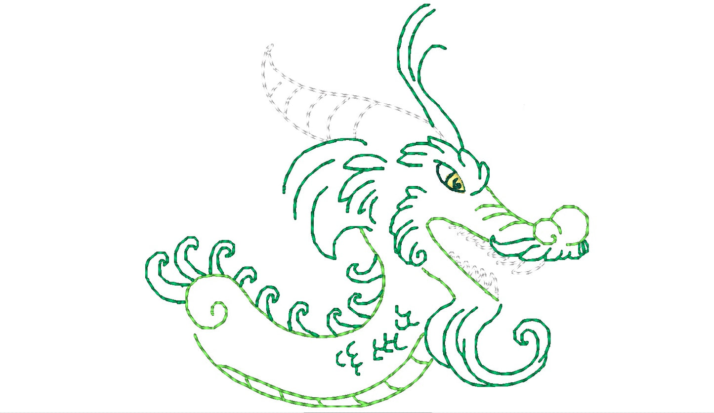 Color Outline Dragons ATWS-10362